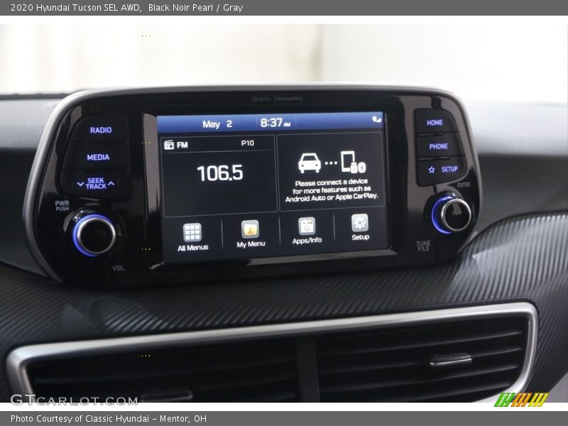 Black Noir Pearl / Gray 2020 Hyundai Tucson SEL AWD