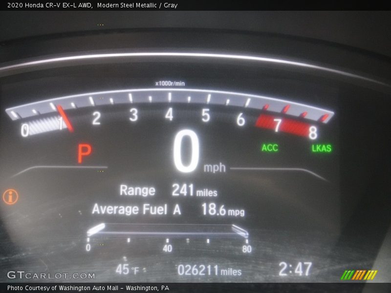 Modern Steel Metallic / Gray 2020 Honda CR-V EX-L AWD