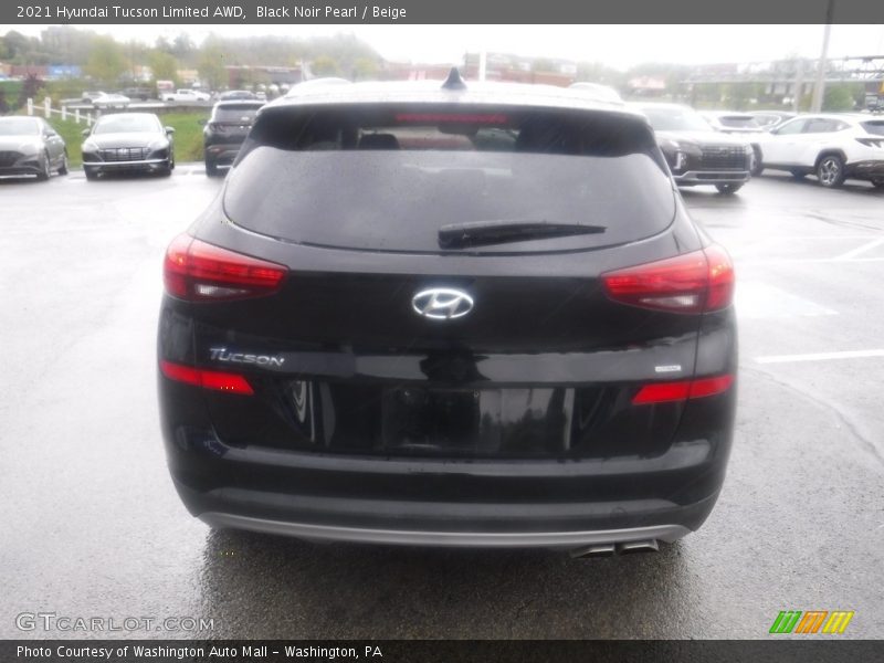 Black Noir Pearl / Beige 2021 Hyundai Tucson Limited AWD