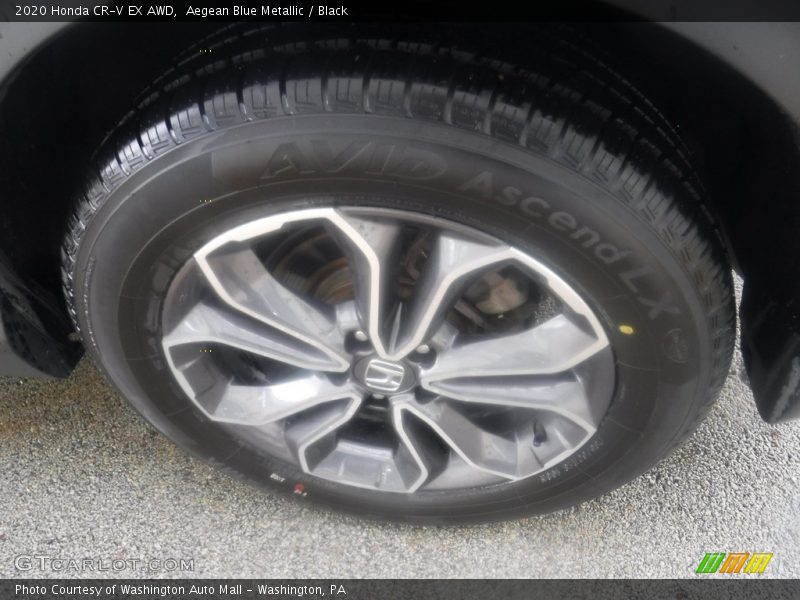 Aegean Blue Metallic / Black 2020 Honda CR-V EX AWD