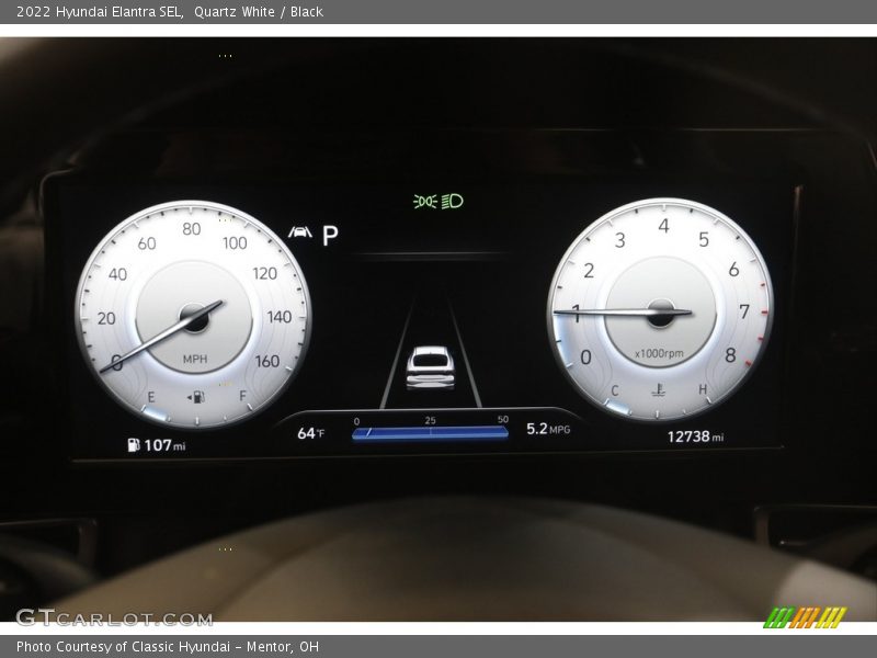 Quartz White / Black 2022 Hyundai Elantra SEL