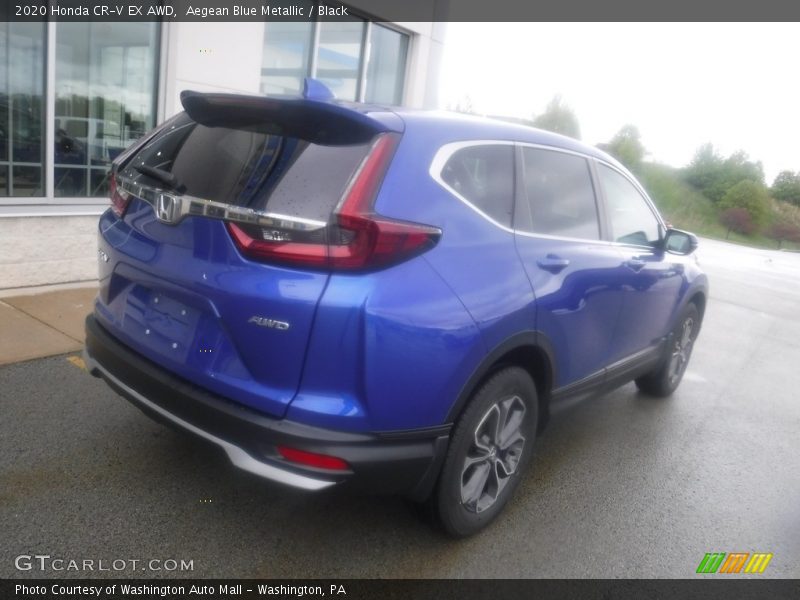 Aegean Blue Metallic / Black 2020 Honda CR-V EX AWD