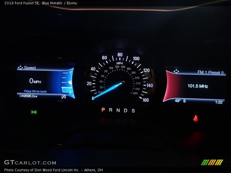 Blue Metallic / Ebony 2019 Ford Fusion SE