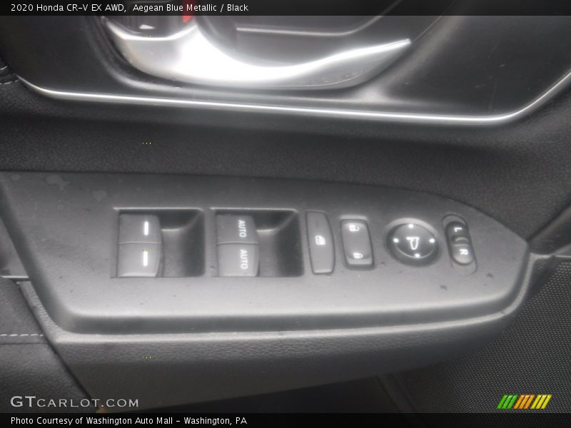 Aegean Blue Metallic / Black 2020 Honda CR-V EX AWD