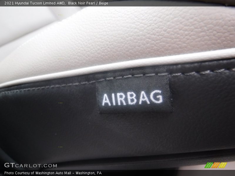 Black Noir Pearl / Beige 2021 Hyundai Tucson Limited AWD