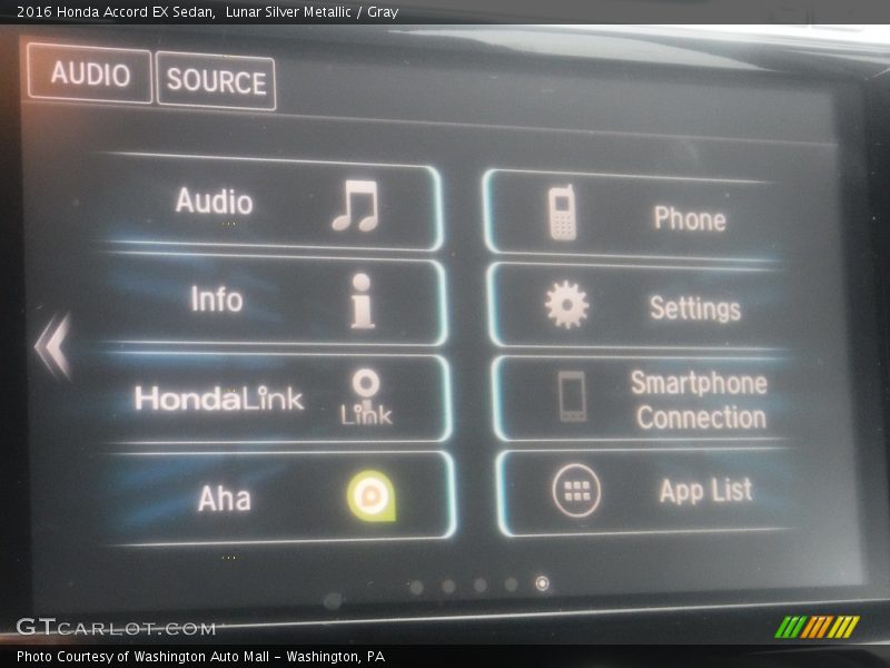 Lunar Silver Metallic / Gray 2016 Honda Accord EX Sedan