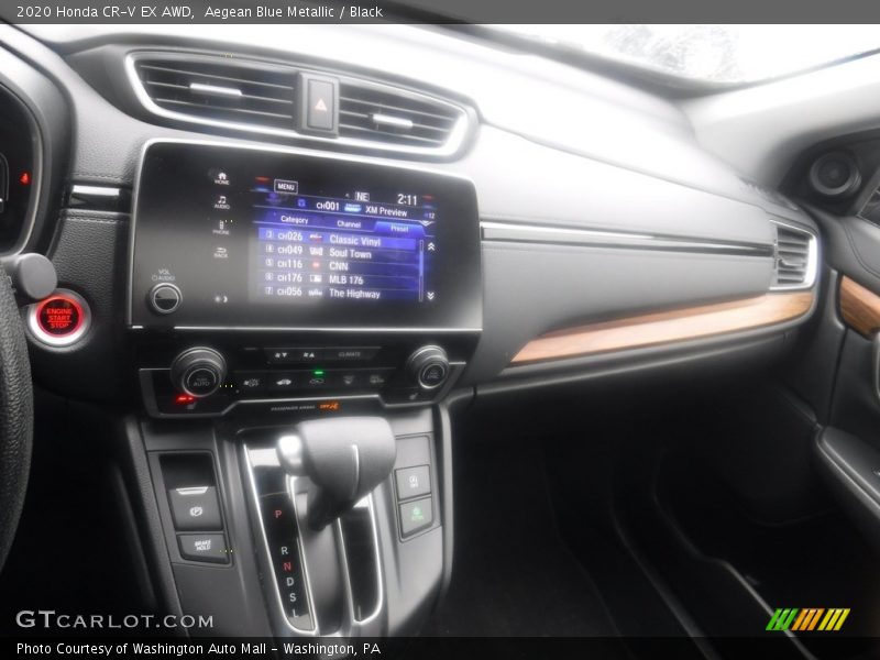 Aegean Blue Metallic / Black 2020 Honda CR-V EX AWD