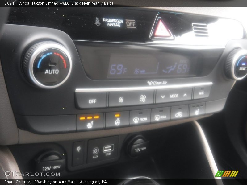 Black Noir Pearl / Beige 2021 Hyundai Tucson Limited AWD