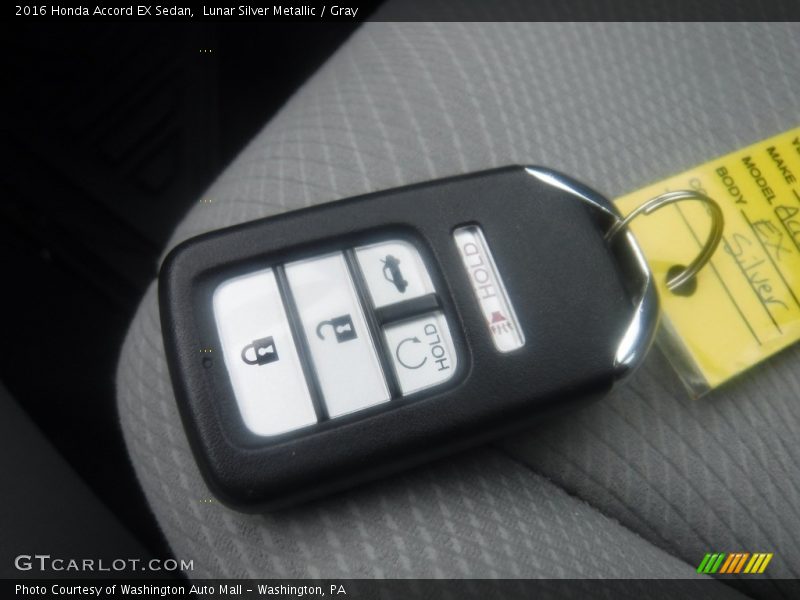 Lunar Silver Metallic / Gray 2016 Honda Accord EX Sedan