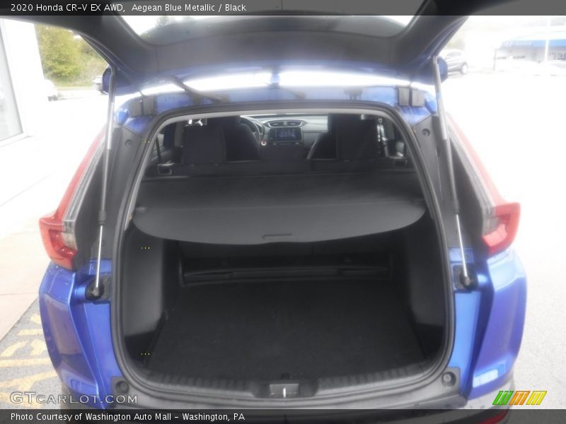 Aegean Blue Metallic / Black 2020 Honda CR-V EX AWD