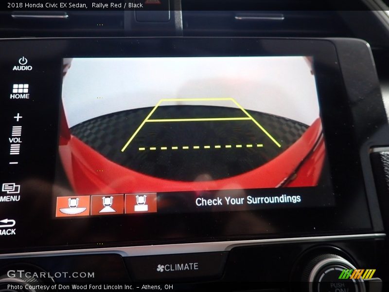 Rallye Red / Black 2018 Honda Civic EX Sedan