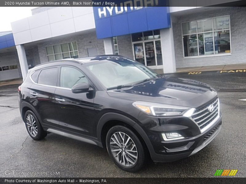 Black Noir Pearl / Beige 2020 Hyundai Tucson Ultimate AWD