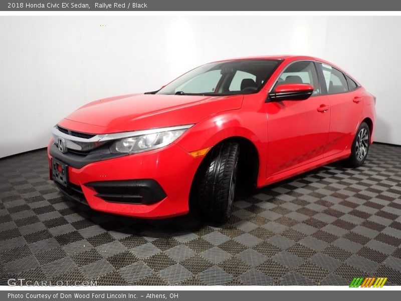 Rallye Red / Black 2018 Honda Civic EX Sedan