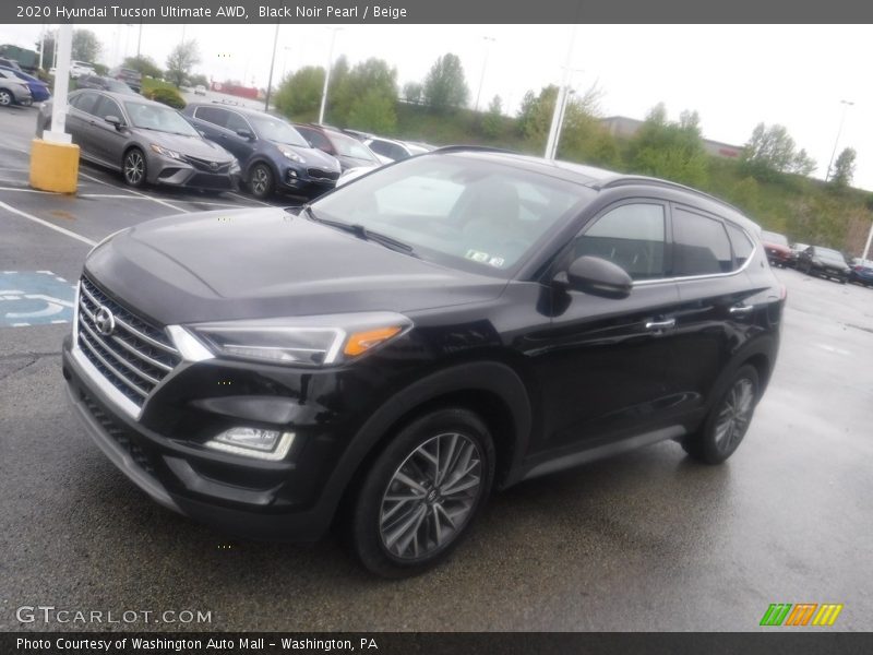 Black Noir Pearl / Beige 2020 Hyundai Tucson Ultimate AWD