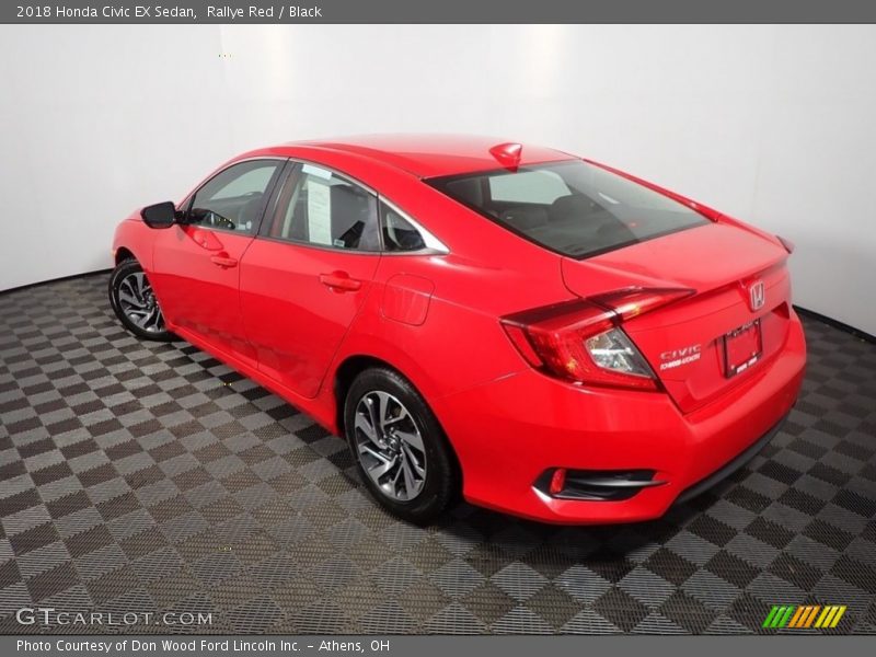 Rallye Red / Black 2018 Honda Civic EX Sedan