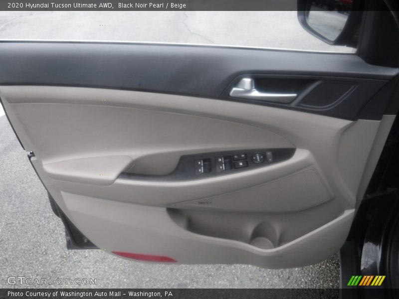 Black Noir Pearl / Beige 2020 Hyundai Tucson Ultimate AWD