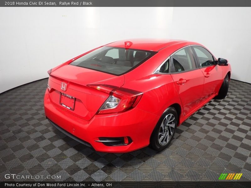 Rallye Red / Black 2018 Honda Civic EX Sedan