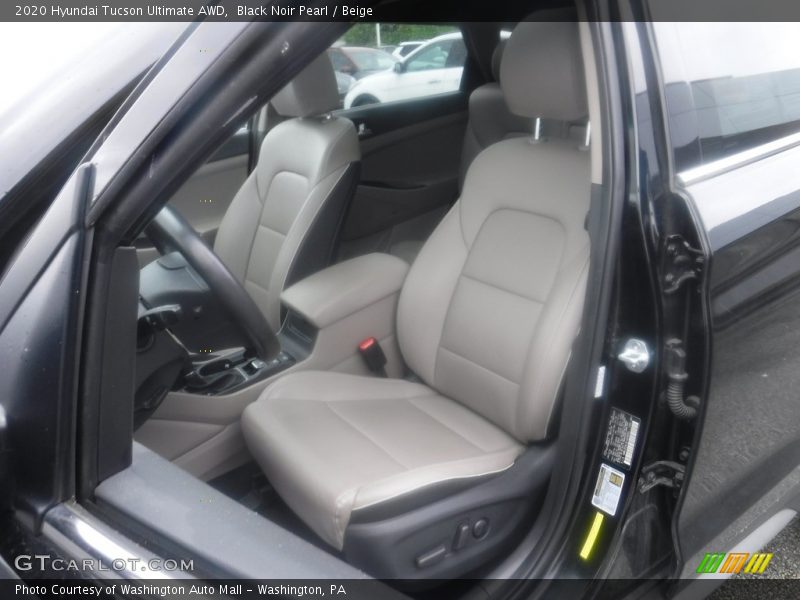 Black Noir Pearl / Beige 2020 Hyundai Tucson Ultimate AWD
