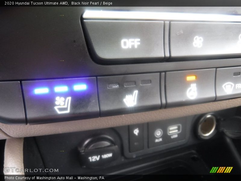 Black Noir Pearl / Beige 2020 Hyundai Tucson Ultimate AWD