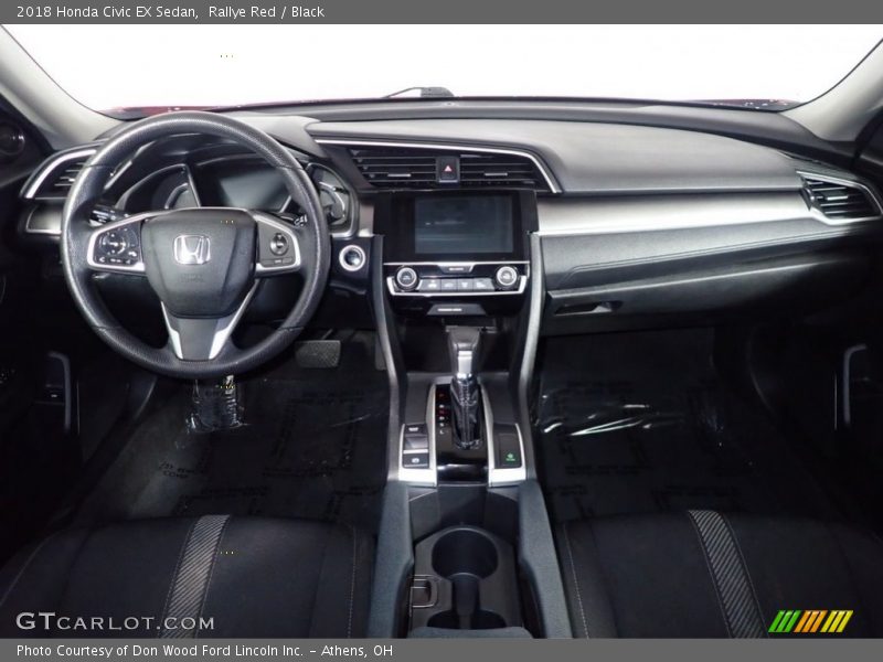Rallye Red / Black 2018 Honda Civic EX Sedan