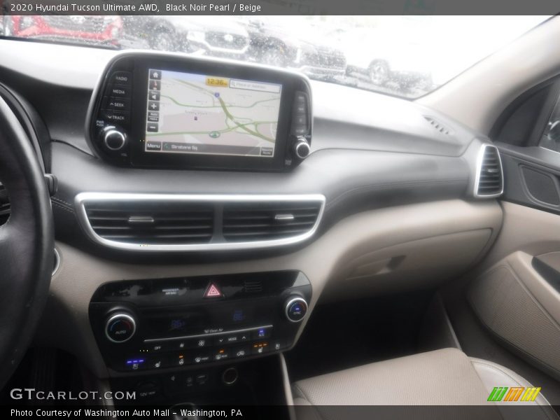 Black Noir Pearl / Beige 2020 Hyundai Tucson Ultimate AWD