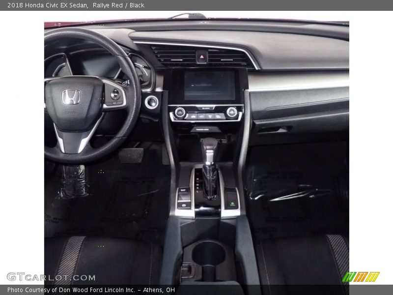 Rallye Red / Black 2018 Honda Civic EX Sedan