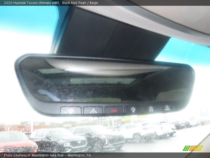 Black Noir Pearl / Beige 2020 Hyundai Tucson Ultimate AWD
