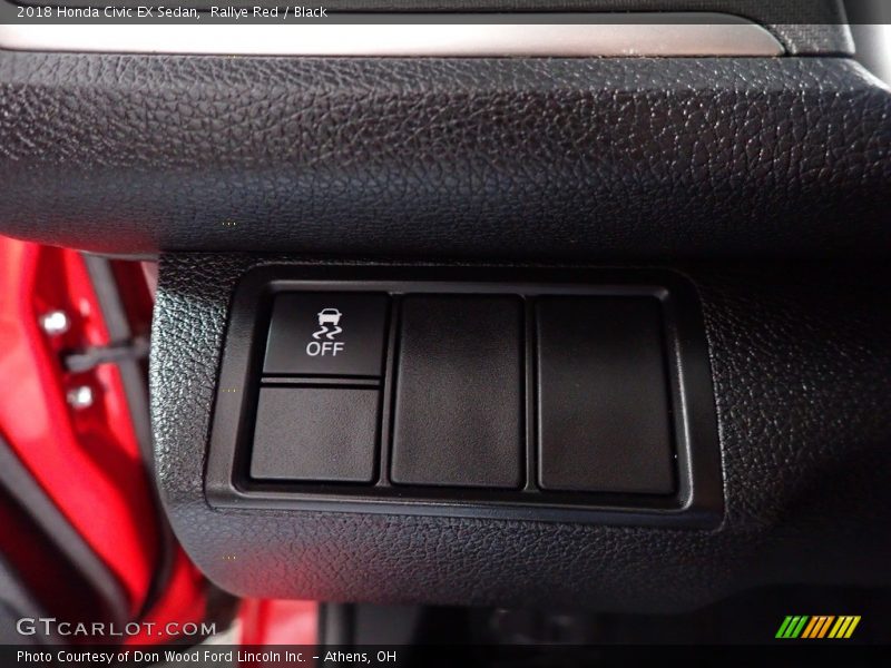 Rallye Red / Black 2018 Honda Civic EX Sedan