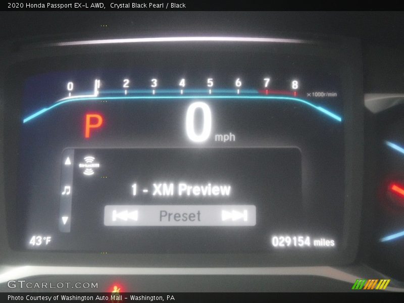 Crystal Black Pearl / Black 2020 Honda Passport EX-L AWD