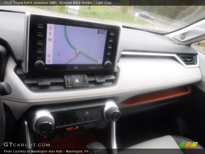 Midnight Black Metallic / Light Gray 2019 Toyota RAV4 Adventure AWD
