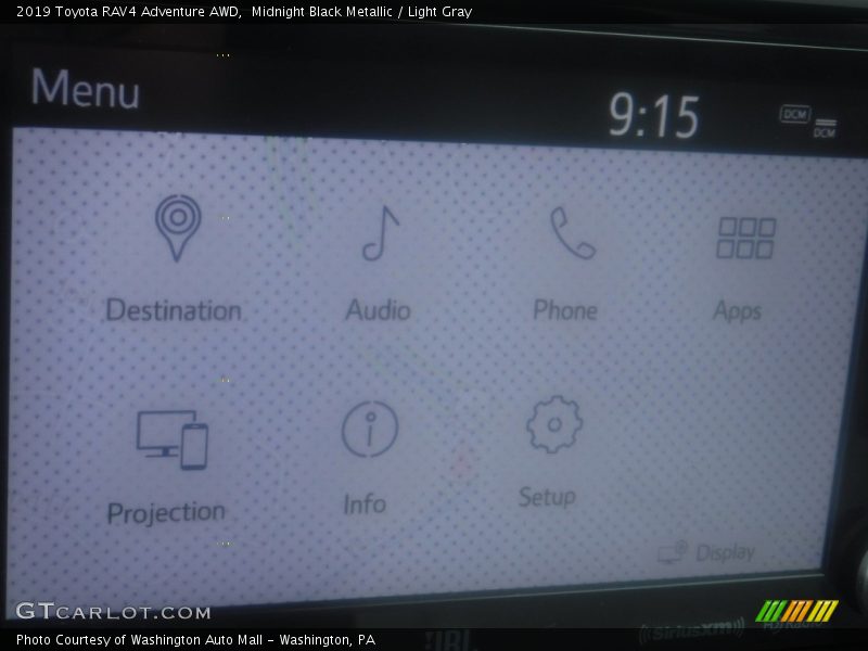 Midnight Black Metallic / Light Gray 2019 Toyota RAV4 Adventure AWD