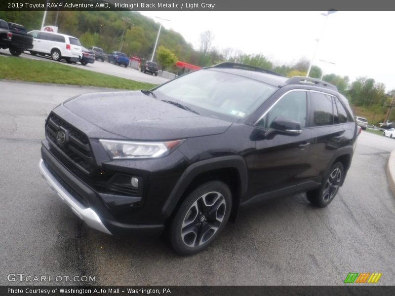 Midnight Black Metallic / Light Gray 2019 Toyota RAV4 Adventure AWD