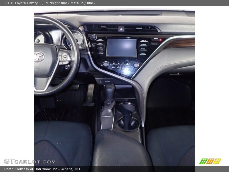 Midnight Black Metallic / Black 2018 Toyota Camry LE