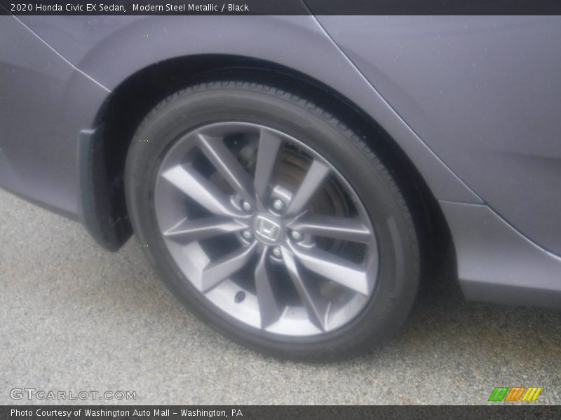 Modern Steel Metallic / Black 2020 Honda Civic EX Sedan