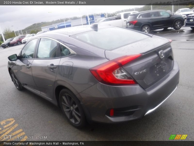 Modern Steel Metallic / Black 2020 Honda Civic EX Sedan