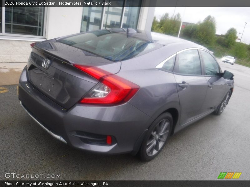 Modern Steel Metallic / Black 2020 Honda Civic EX Sedan