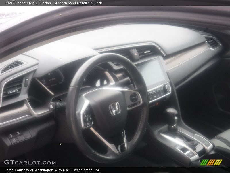 Modern Steel Metallic / Black 2020 Honda Civic EX Sedan