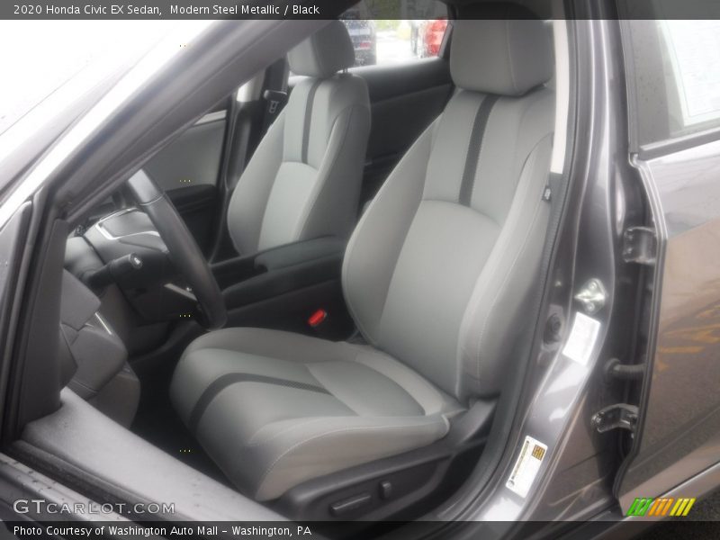 Modern Steel Metallic / Black 2020 Honda Civic EX Sedan