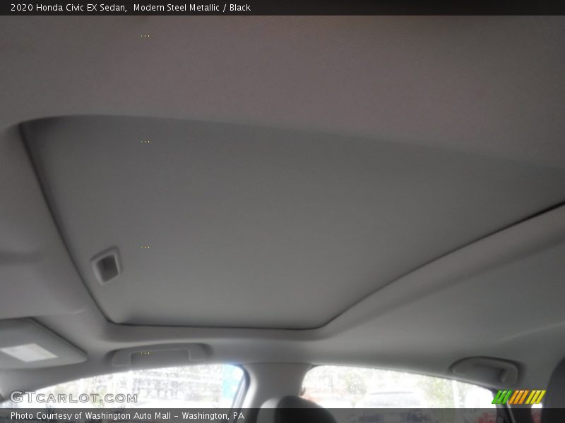 Modern Steel Metallic / Black 2020 Honda Civic EX Sedan