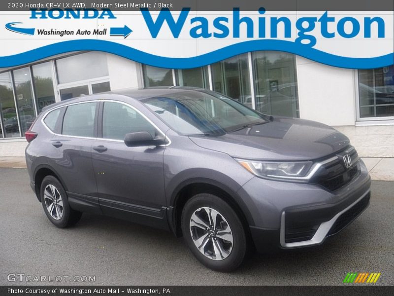 Modern Steel Metallic / Black 2020 Honda CR-V LX AWD