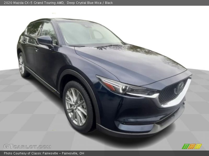 Deep Crystal Blue Mica / Black 2020 Mazda CX-5 Grand Touring AWD
