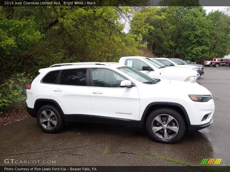 Bright White / Black 2019 Jeep Cherokee Limited 4x4