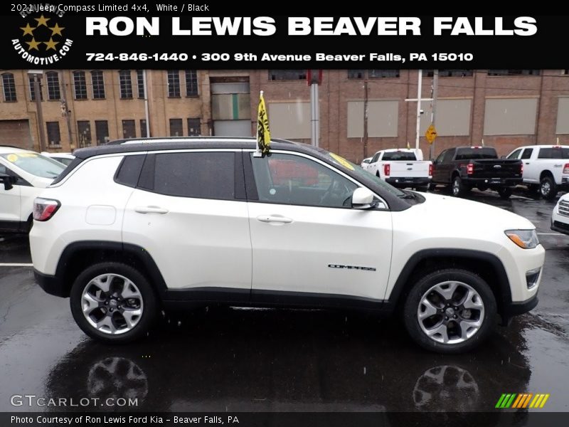 White / Black 2021 Jeep Compass Limited 4x4