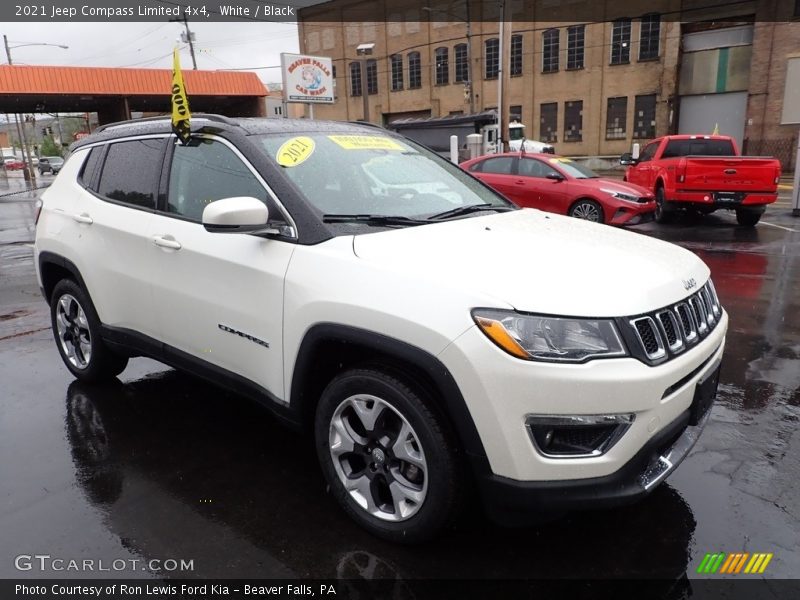 White / Black 2021 Jeep Compass Limited 4x4