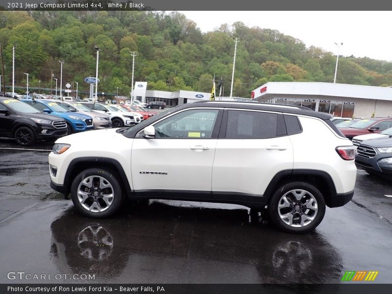 White / Black 2021 Jeep Compass Limited 4x4