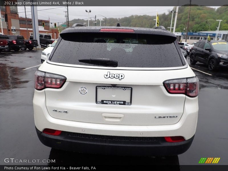 White / Black 2021 Jeep Compass Limited 4x4