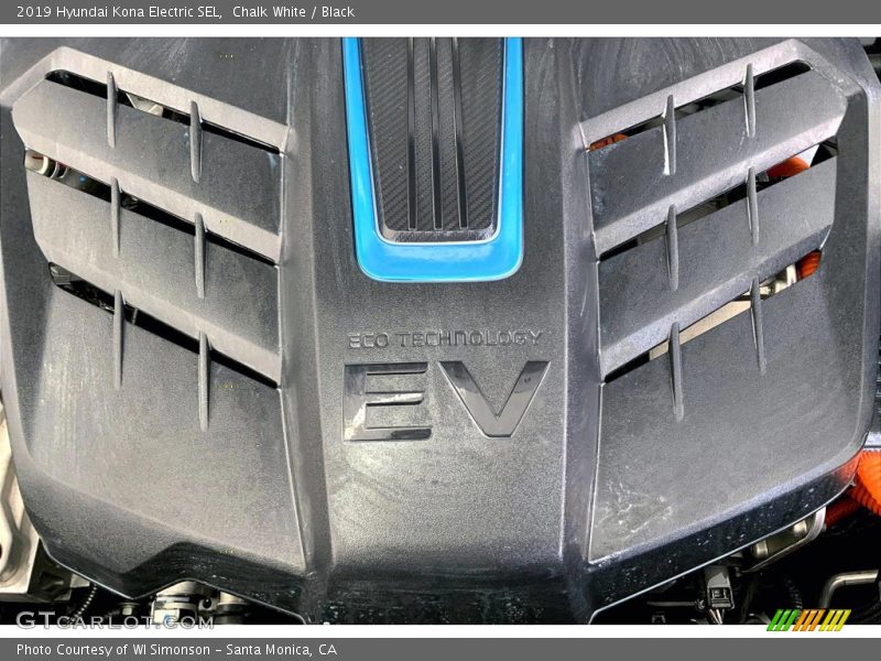 Chalk White / Black 2019 Hyundai Kona Electric SEL