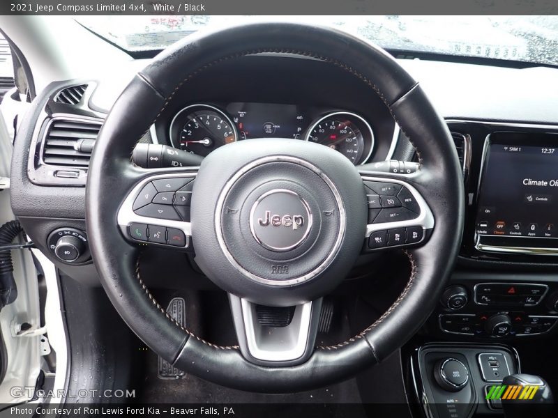 White / Black 2021 Jeep Compass Limited 4x4