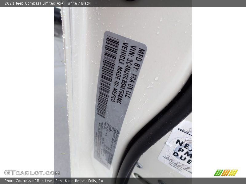 White / Black 2021 Jeep Compass Limited 4x4