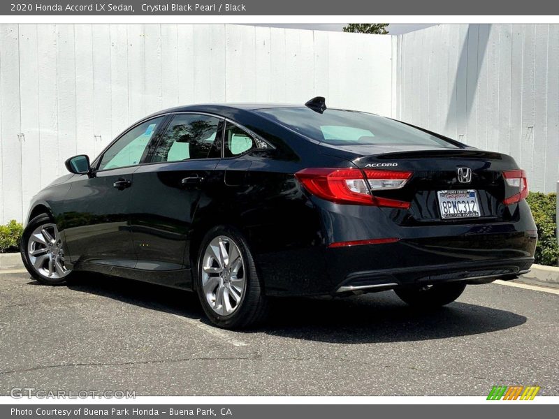Crystal Black Pearl / Black 2020 Honda Accord LX Sedan